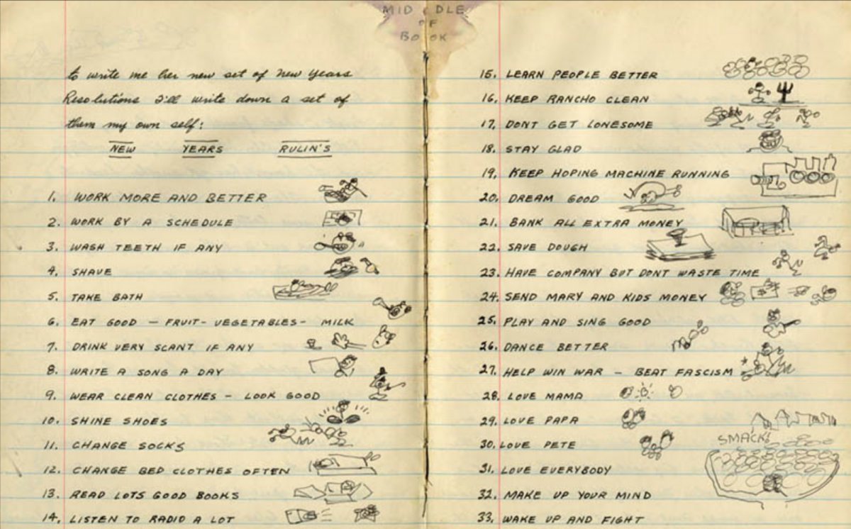 Woody Guthrie Resolutions